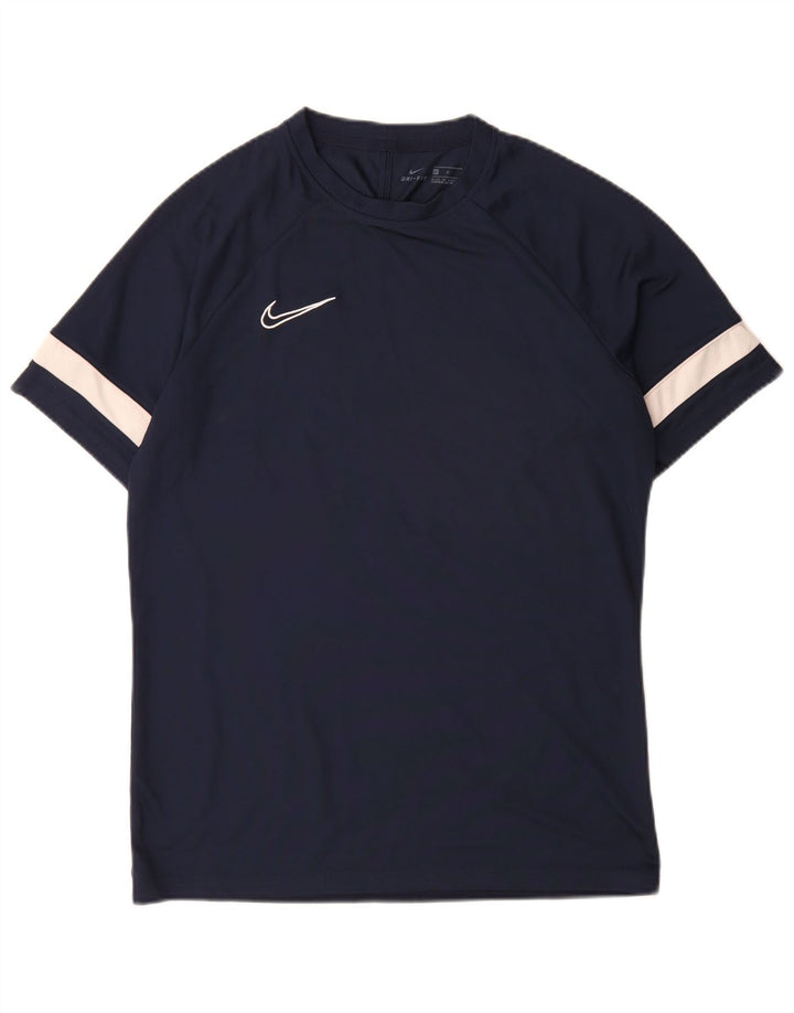 T-shirt Nike Dri Fit da uomo, taglia grande, color block blu navy