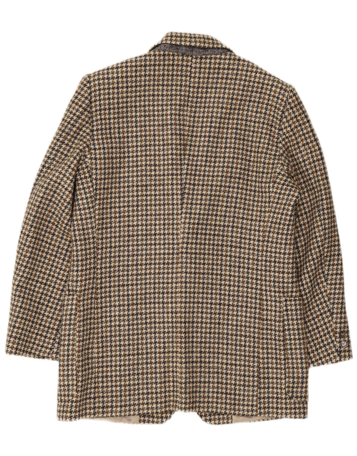 Giacca blazer da uomo a 2 bottoni Reporter IT 48 lana pied de poule marrone medio