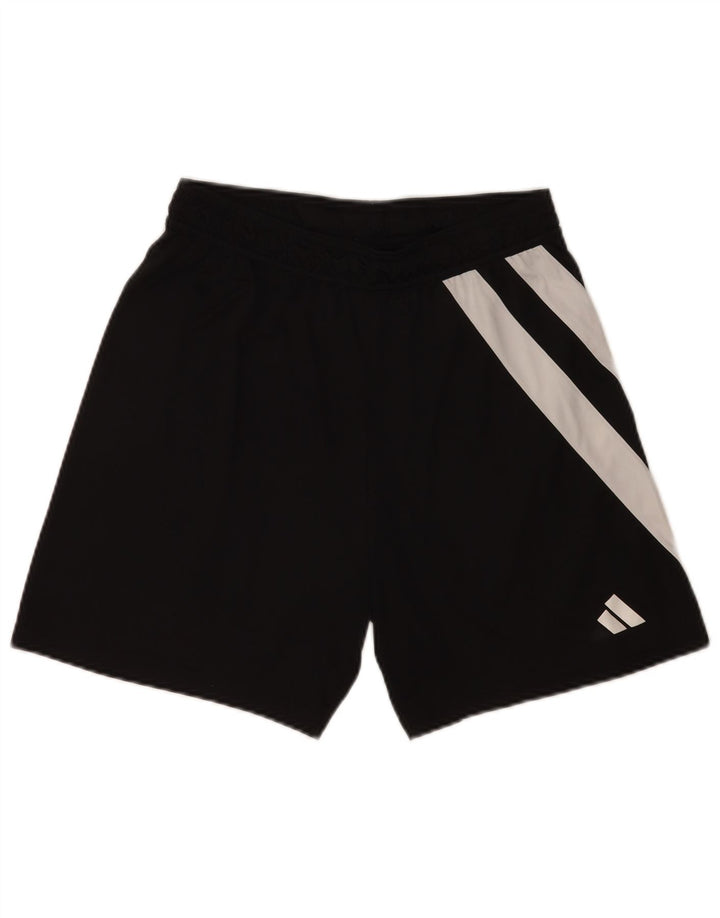 Pantaloncini sportivi grafici da uomo Adidas medi sportivi in poliestere nero