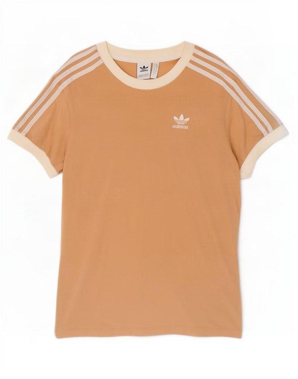 Maglietta da donna Adidas Top UK 6 XS in cotone beige