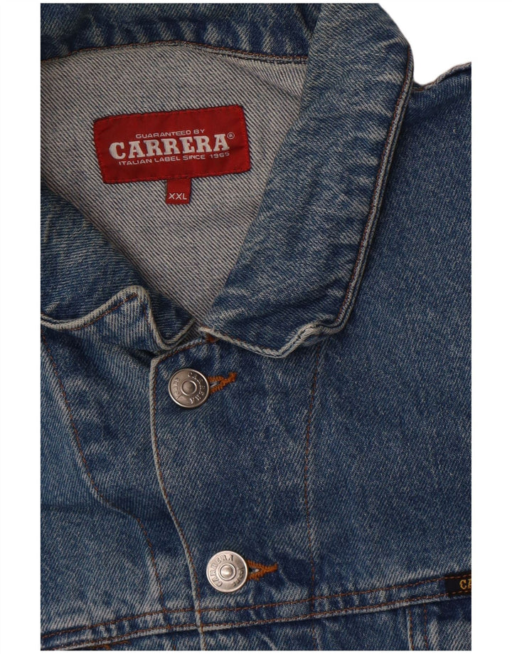 Giacca in denim da uomo Carrera UK 44 2XL Blu