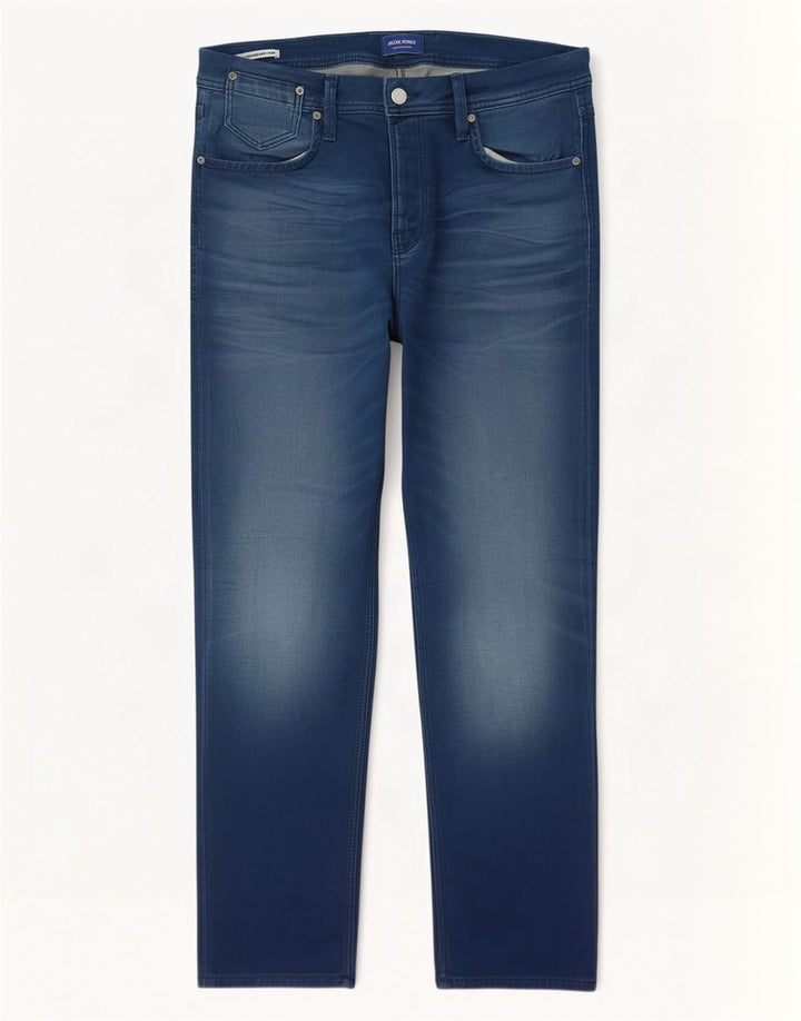 Jeans dritti Tim da uomo Jack & Jones W34 L32 Blu