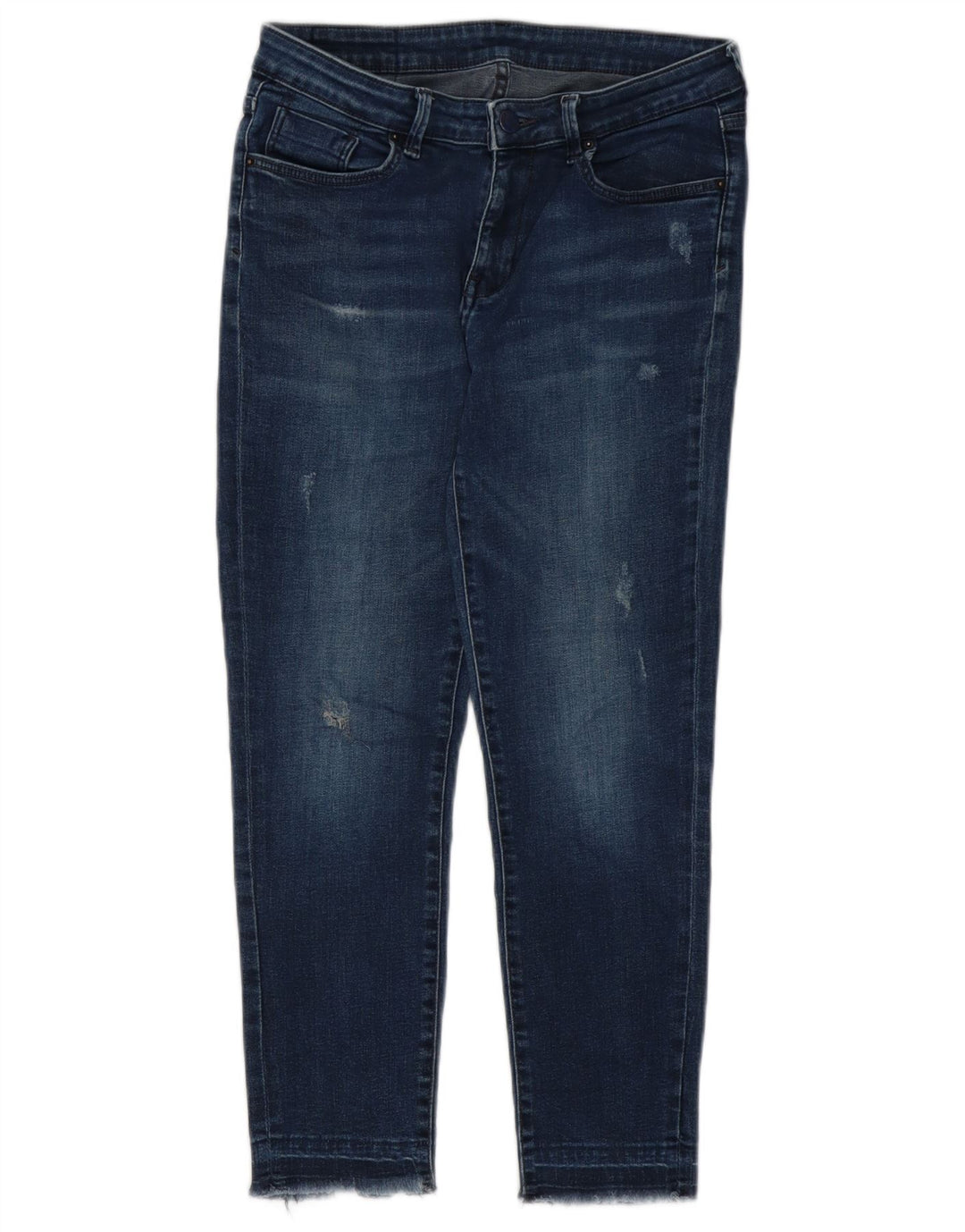 Jeans corti slim da donna Zara W28 L24 Blu navy