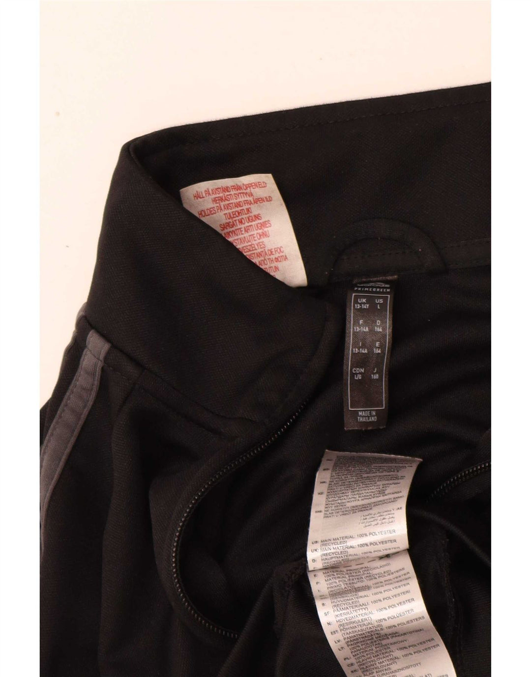 Giacca da tuta Adidas Aeroready da ragazzo 13-14 anni in poliestere nero
