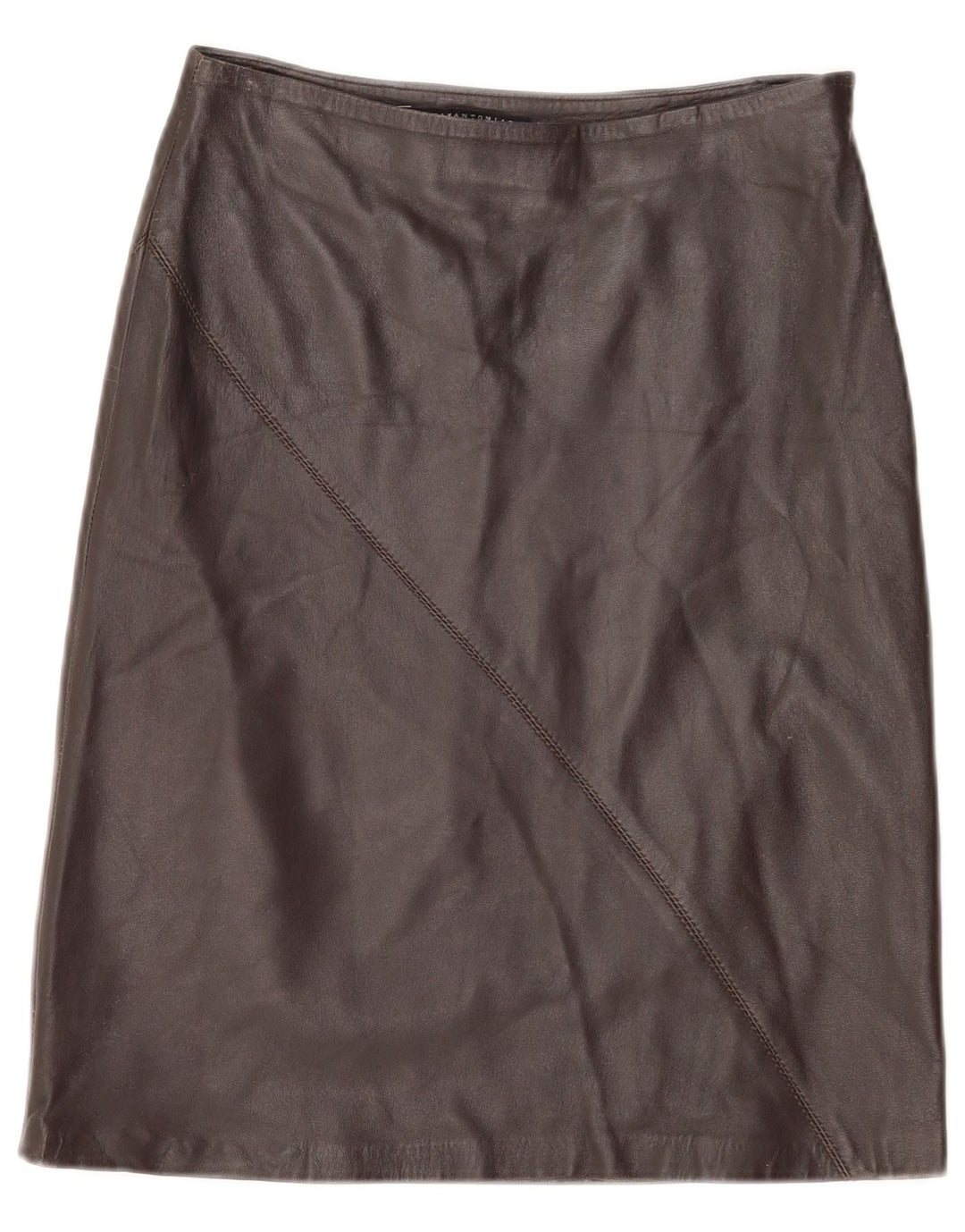 Lorena Antoniazzi Gonna in Pelle Donna IT 42 Media W26 Pelle Marrone