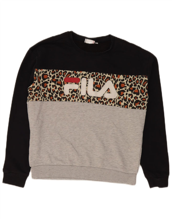 Felpa grafica da donna Fila Jumper UK 10 Small multicolore