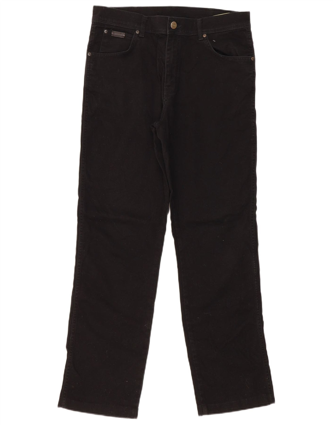 Jeans dritti da uomo Wrangler W33 L31 cotone nero