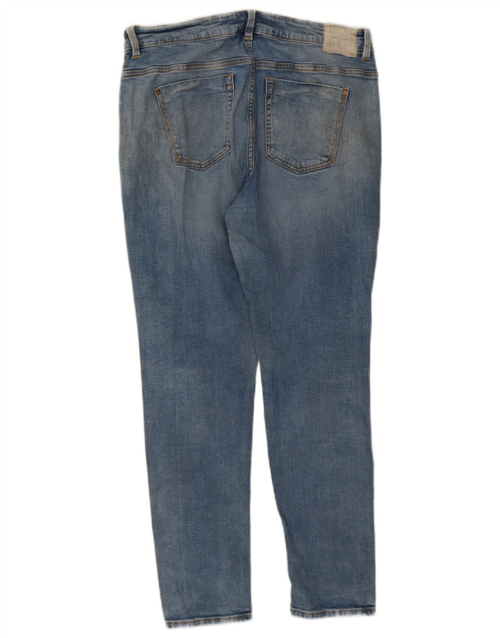Jeans slim da donna Zara EU 44 XL W34 L27 Blu