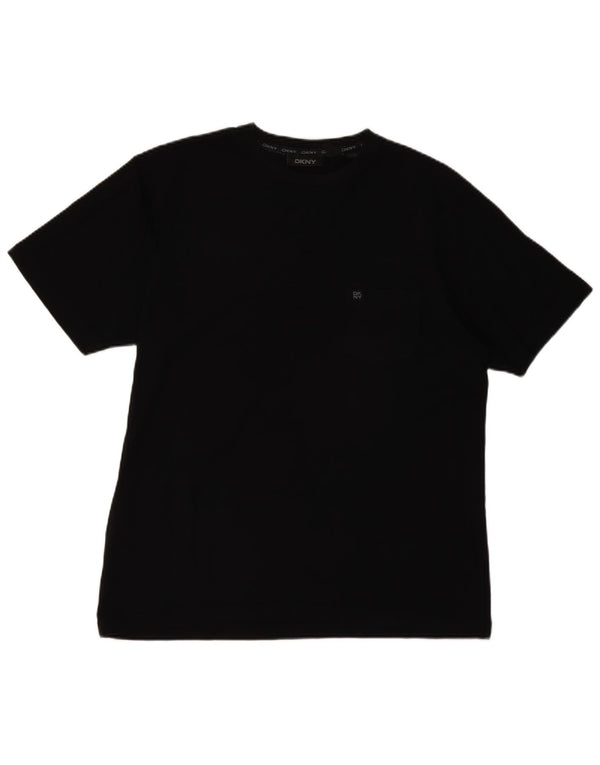 T-shirt da uomo DKNY Top grande in cotone nero