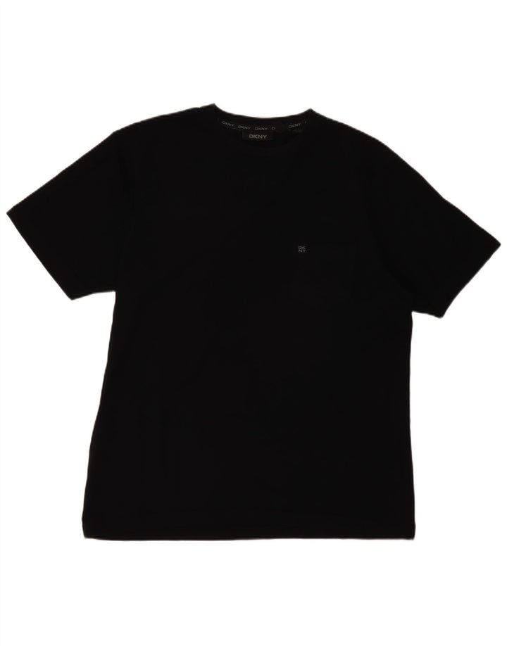 T-shirt da uomo DKNY Top grande in cotone nero