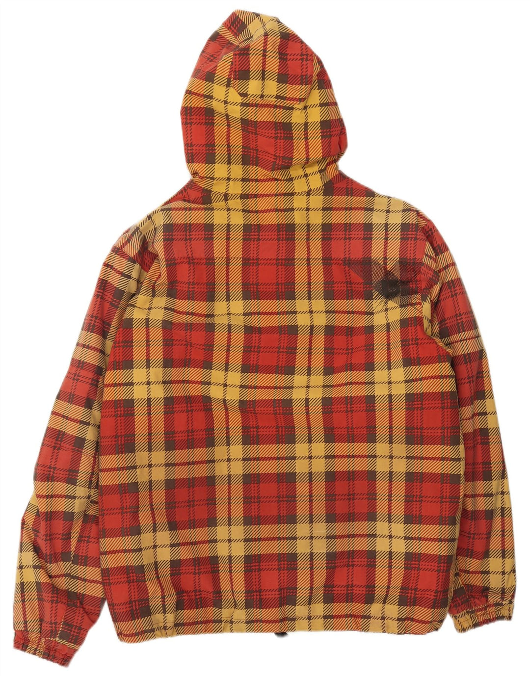 Giacca da sci con cappuccio da uomo Burton UK 38 poliestere medio a quadri rossi