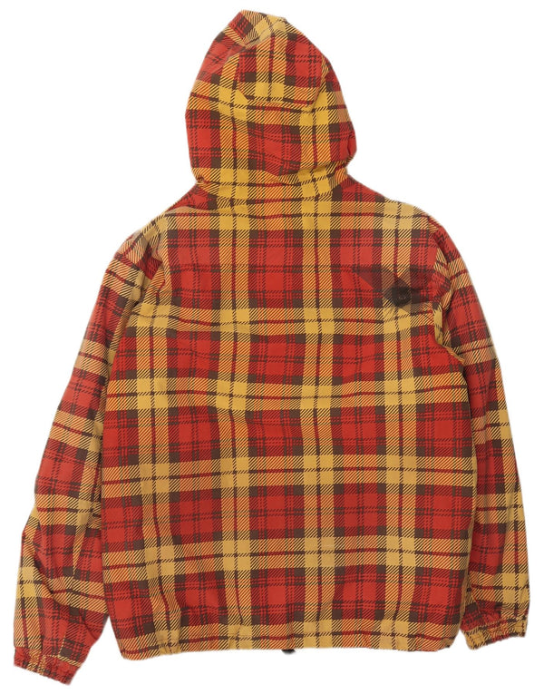 Giacca da sci con cappuccio da uomo Burton UK 38 poliestere medio a quadri rossi