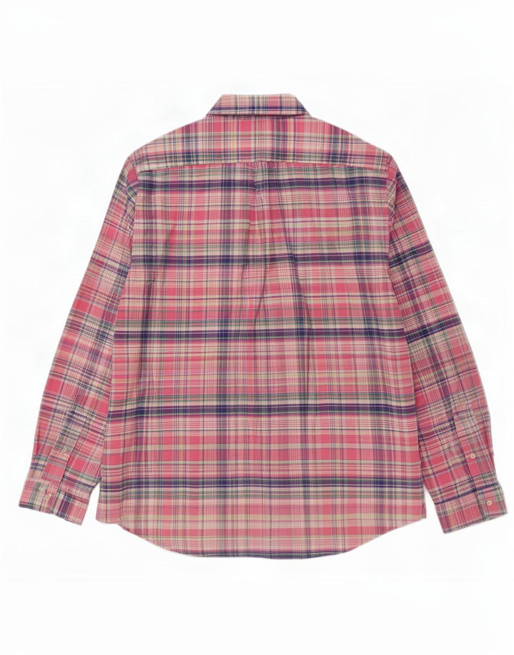Polo Ralph Lauren Camicia da uomo in cotone a quadri grandi rosa