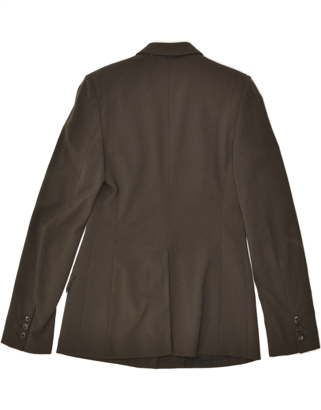 OLIVER Womens 1 Button Blazer Jacket IT 42 Medium Grey Wool | Vintage Oliver | Thrift | Second-Hand Oliver | Used Clothing | Messina Hembry 