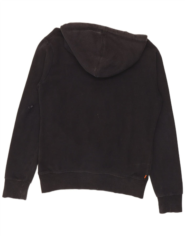 Maglione con cappuccio grafico da uomo Superdry in cotone nero medio