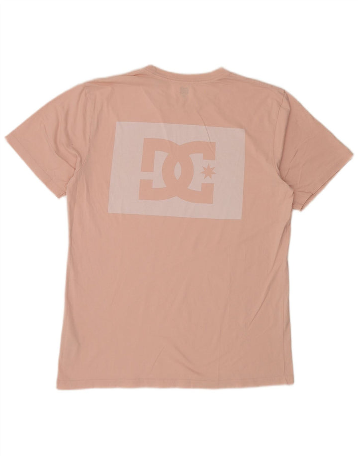 T-shirt grafica da uomo DC Top grande in cotone rosa