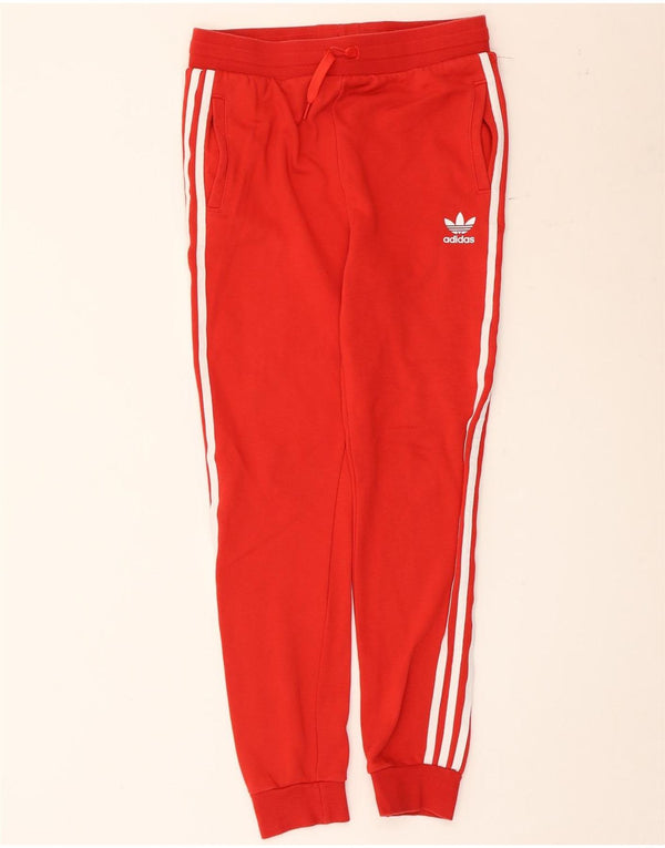 Pantaloni della tuta da ragazzo Adidas Joggers 13-14 anni in cotone rosso