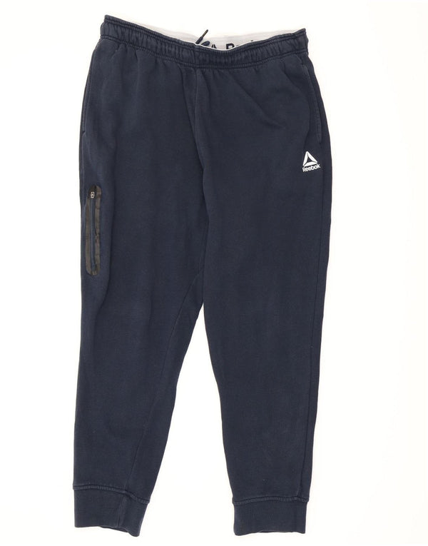Pantaloni da tuta Reebok da uomo Cargo, pantaloni da jogging, grandi, blu navy