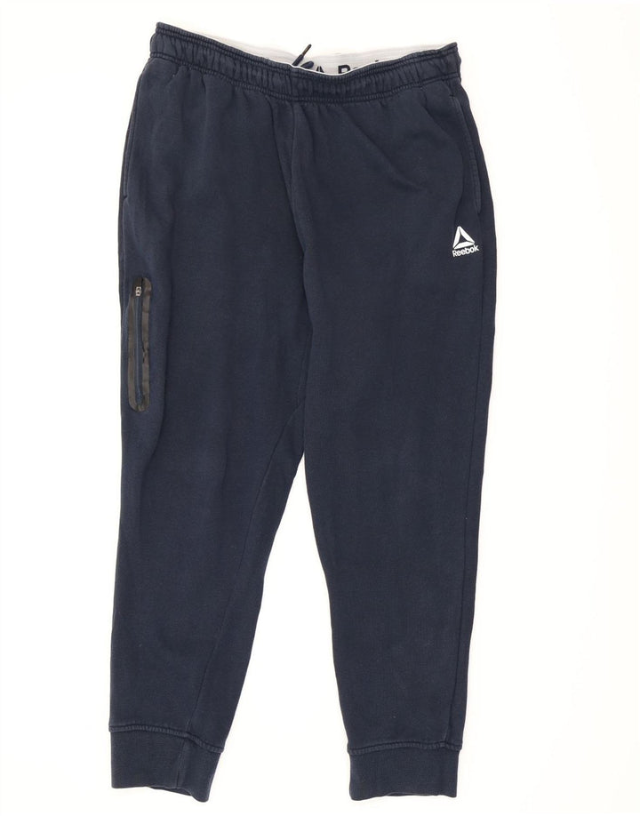Pantaloni da tuta Reebok da uomo Cargo, pantaloni da jogging, grandi, blu navy