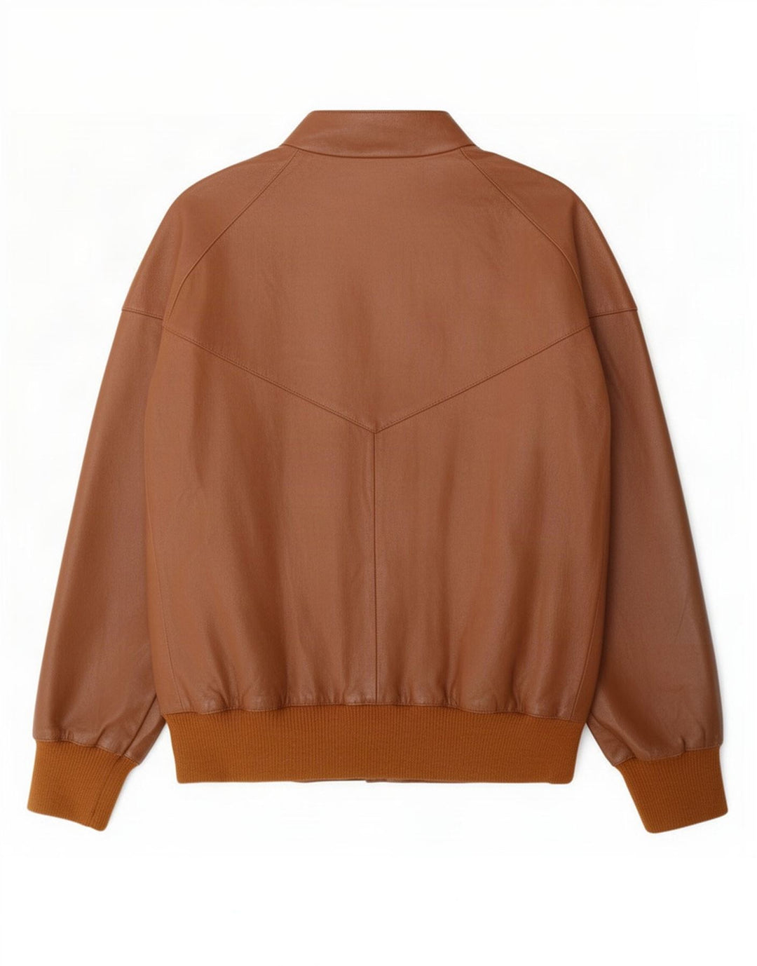 Giacca in pelle vintage da uomo IT 50 grande marrone