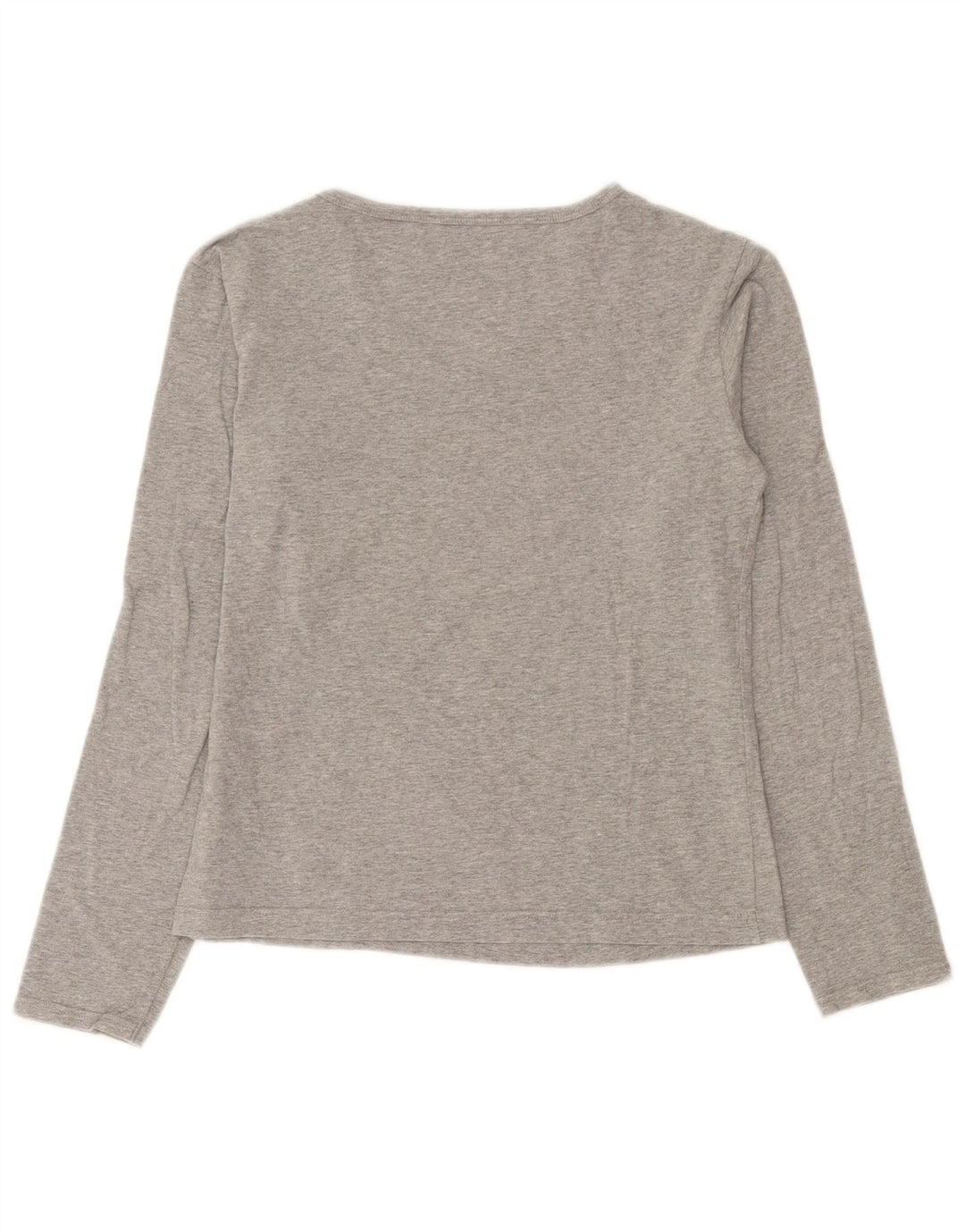 Top grafico da donna Arena manica lunga UK 14 grande grigio screziato