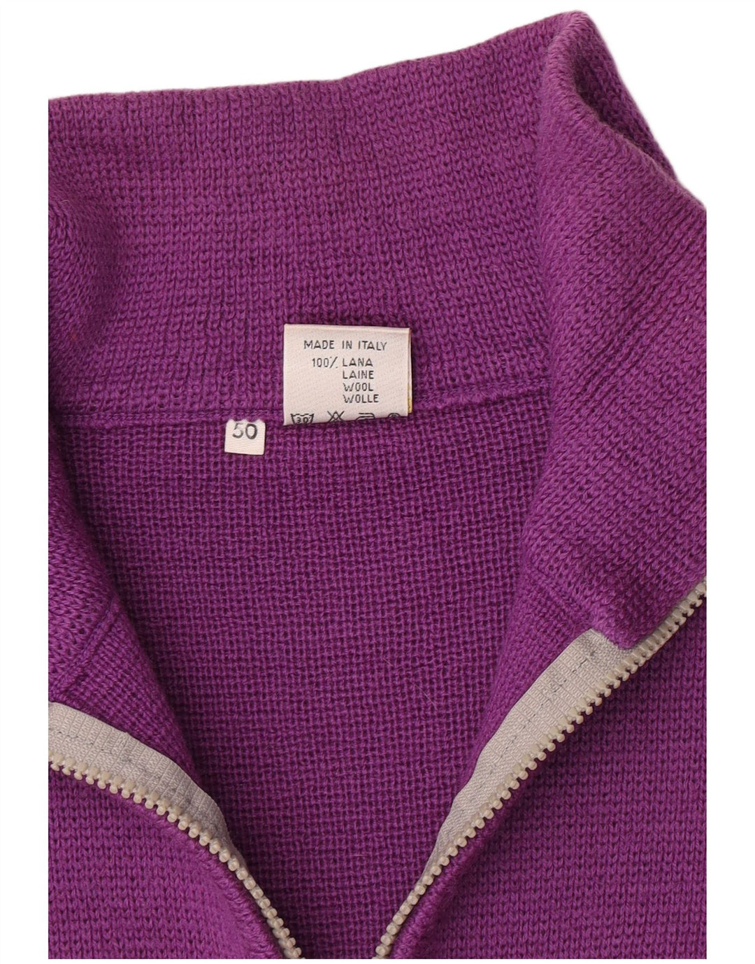 Volkl Maglione da uomo con collo e zip da sci IT 50 Blocco colore viola medio