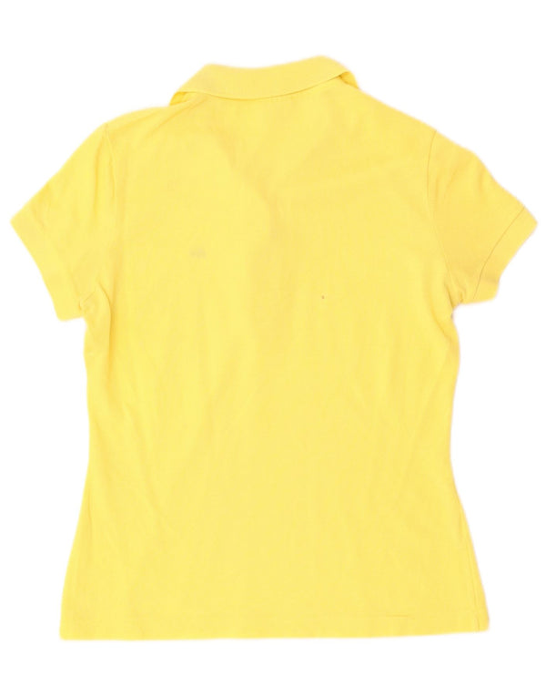 Polo da donna Lacoste taglia 38 cotone giallo medio