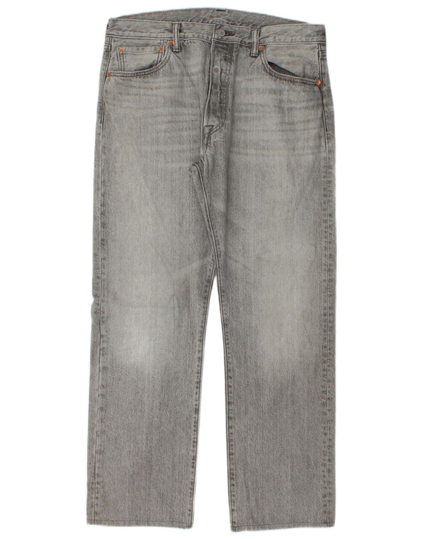 LEVI'S Jeans dritti da uomo 501 W34 L30 Cotone grigio
