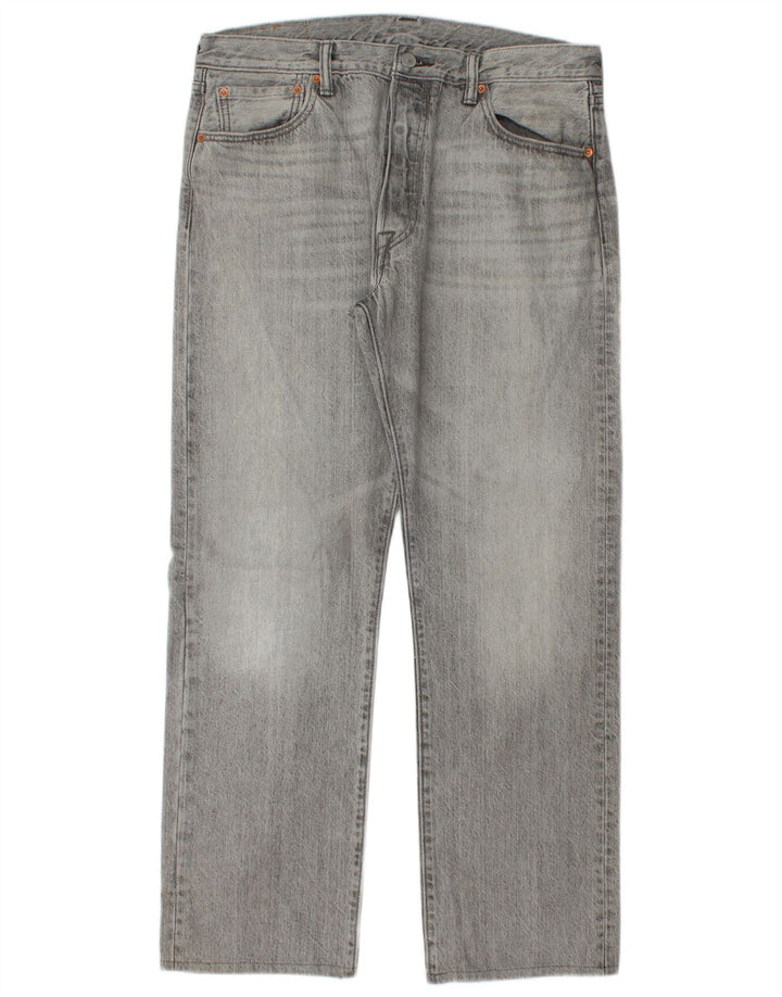 LEVI'S Jeans dritti da uomo 501 W34 L30 Cotone grigio