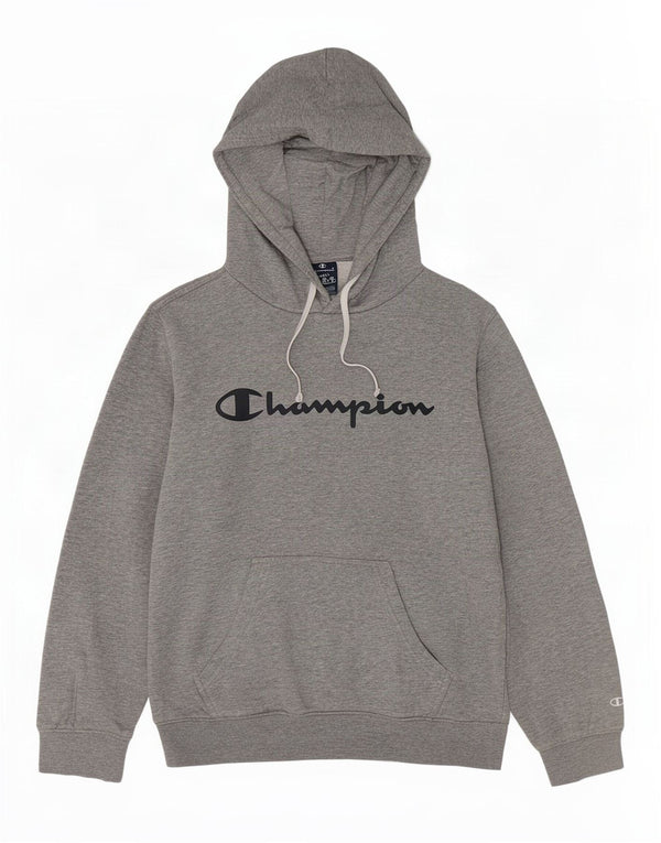 Maglione con cappuccio oversize grafico da donna Champion UK 10 piccolo grigio chiazzato