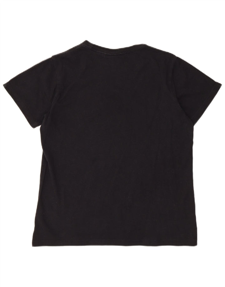 T-shirt grafica da uomo ADIDAS Top in cotone nero medio