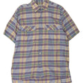 CACHAREL Mens Short Sleeve Shirt Size 15 40 Medium Multicoloured Check Vintage Cacharel and Second-Hand Cacharel from Messina Hembry 