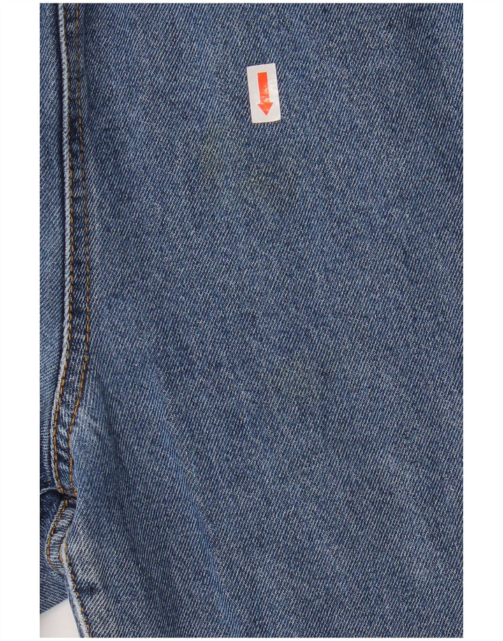 Jeans affusolati con grafica GUESS da donna W31 L27 Blu