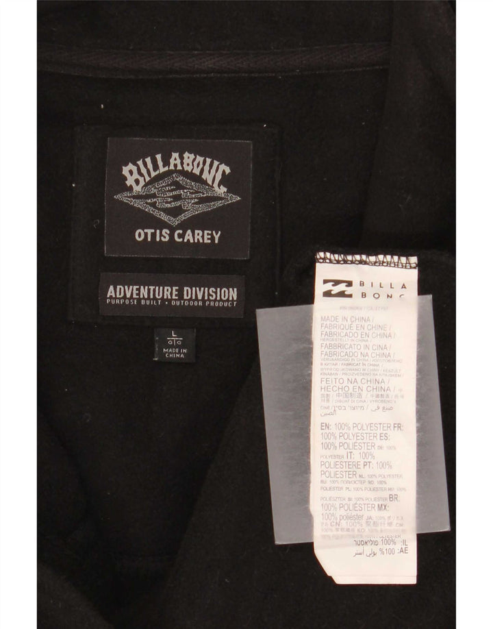 Giacca in pile da uomo Billabong UK 40 Large Poliestere mimetico nero