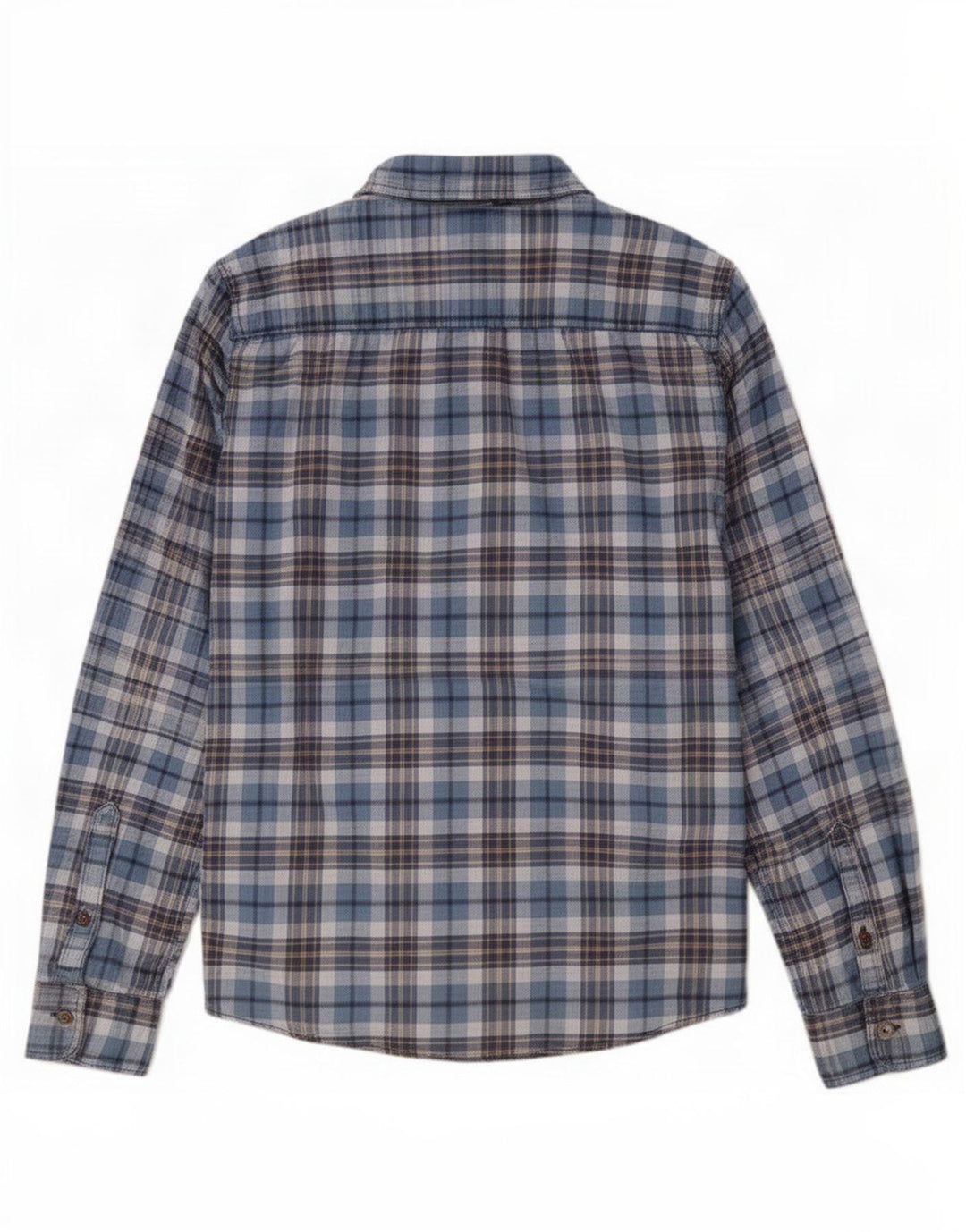 Camicia da uomo Fat Face in cotone a quadri blu medio