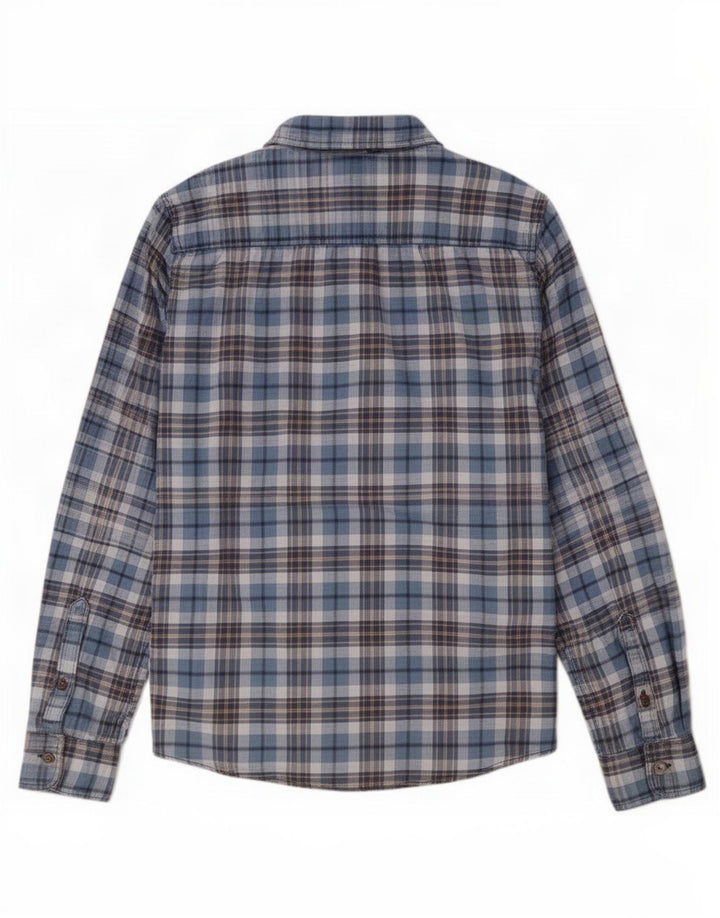 Camicia da uomo Fat Face in cotone a quadri blu medio