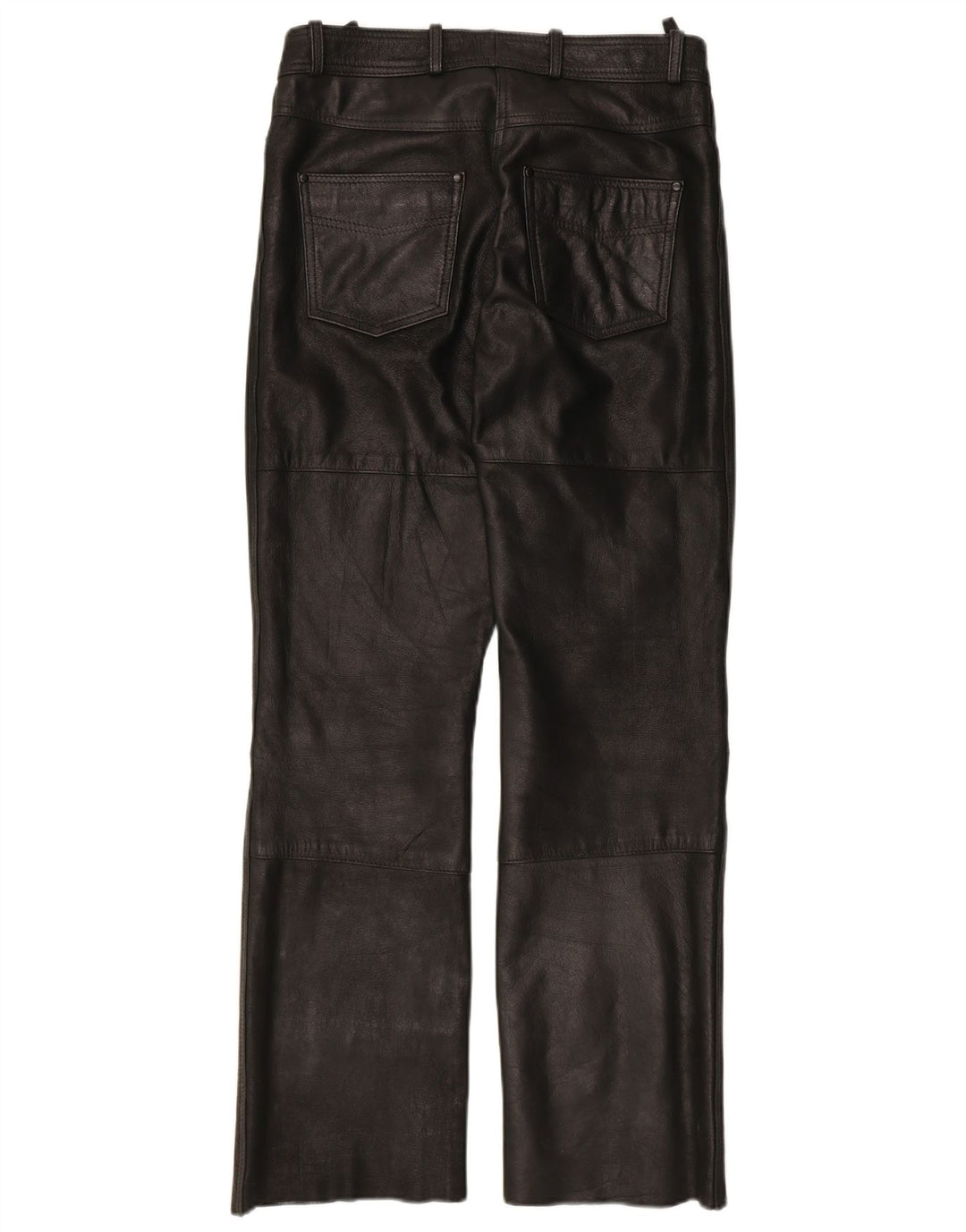 HIGHWAY 1 Pantaloni dritti da donna EU 36 Small W28 L29 Pelle nera