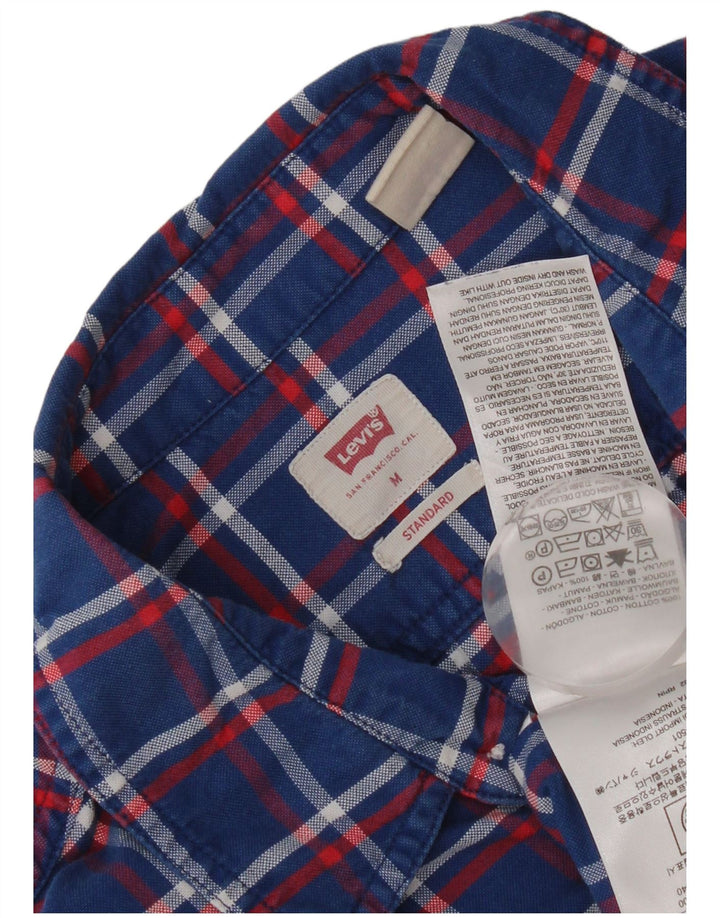 Camicia Levi's da uomo vestibilità standard in cotone a quadri blu medio