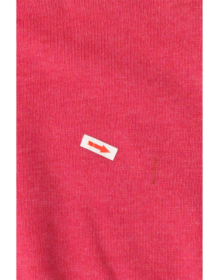 Maglione maglione oversize con scollo a V da donna Sisley UK 14 Rosa medio