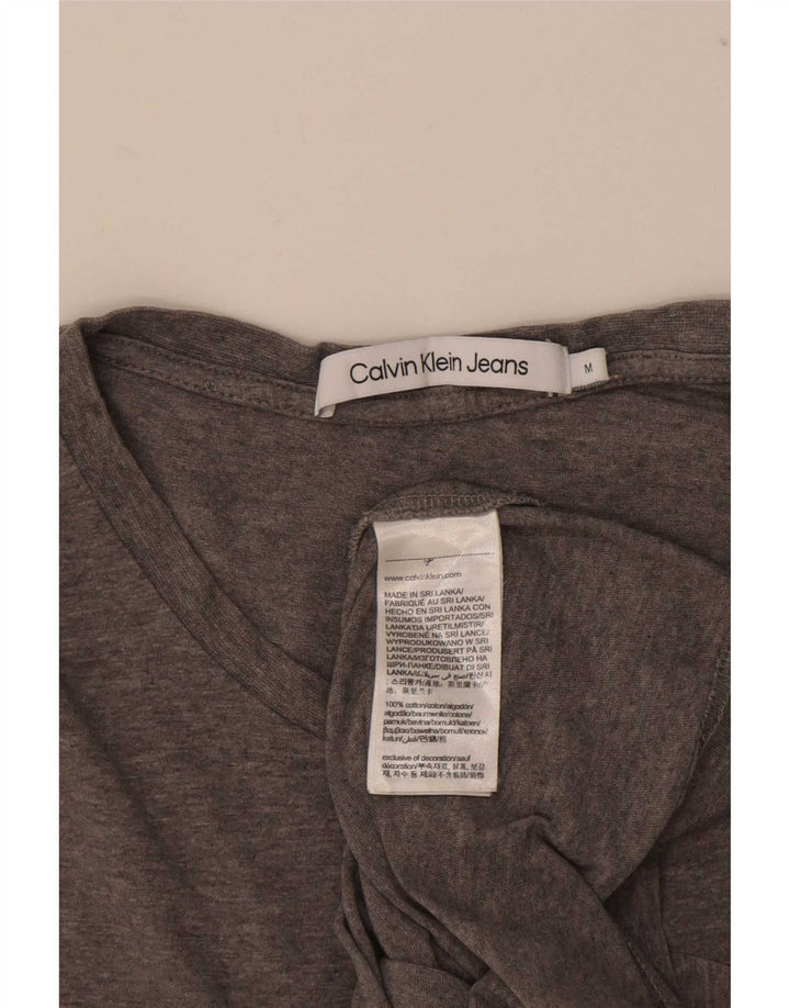Maglietta grafica da uomo Calvin Klein Jeans Top Grigio medio