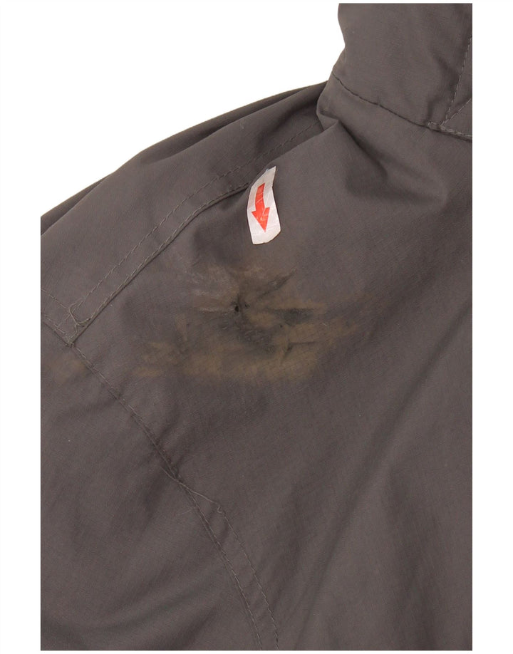 Giacca a vento con cappuccio da uomo SUPERDRY UK 38 Nylon grigio medio