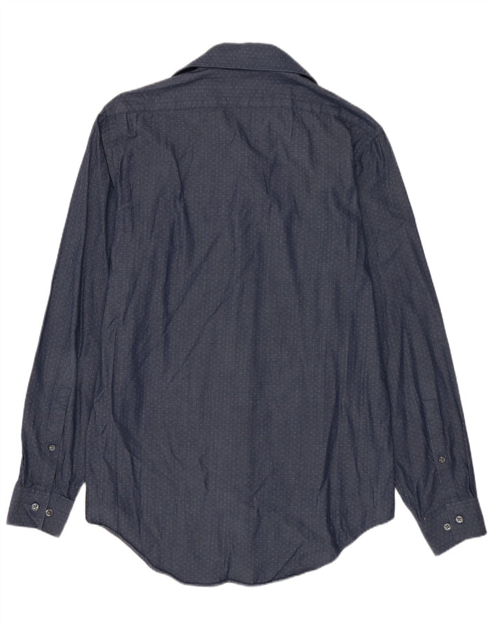 CALVIN KLEIN Camicia slim fit da uomo blu navy medio maculato
