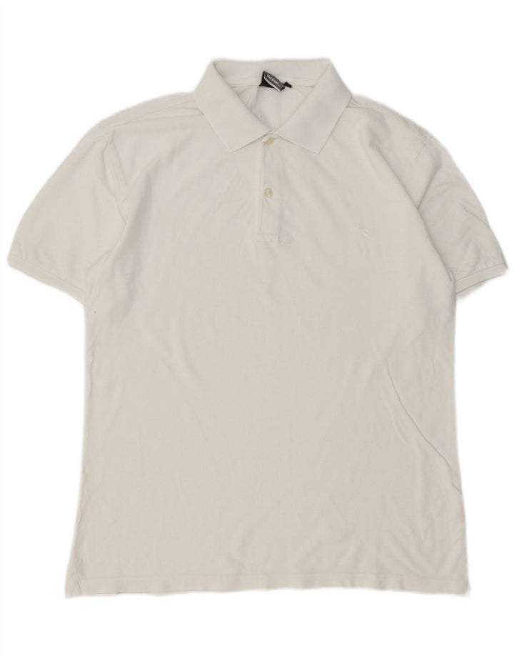 Polo Diadora Uomo Large Bianca in Cotone