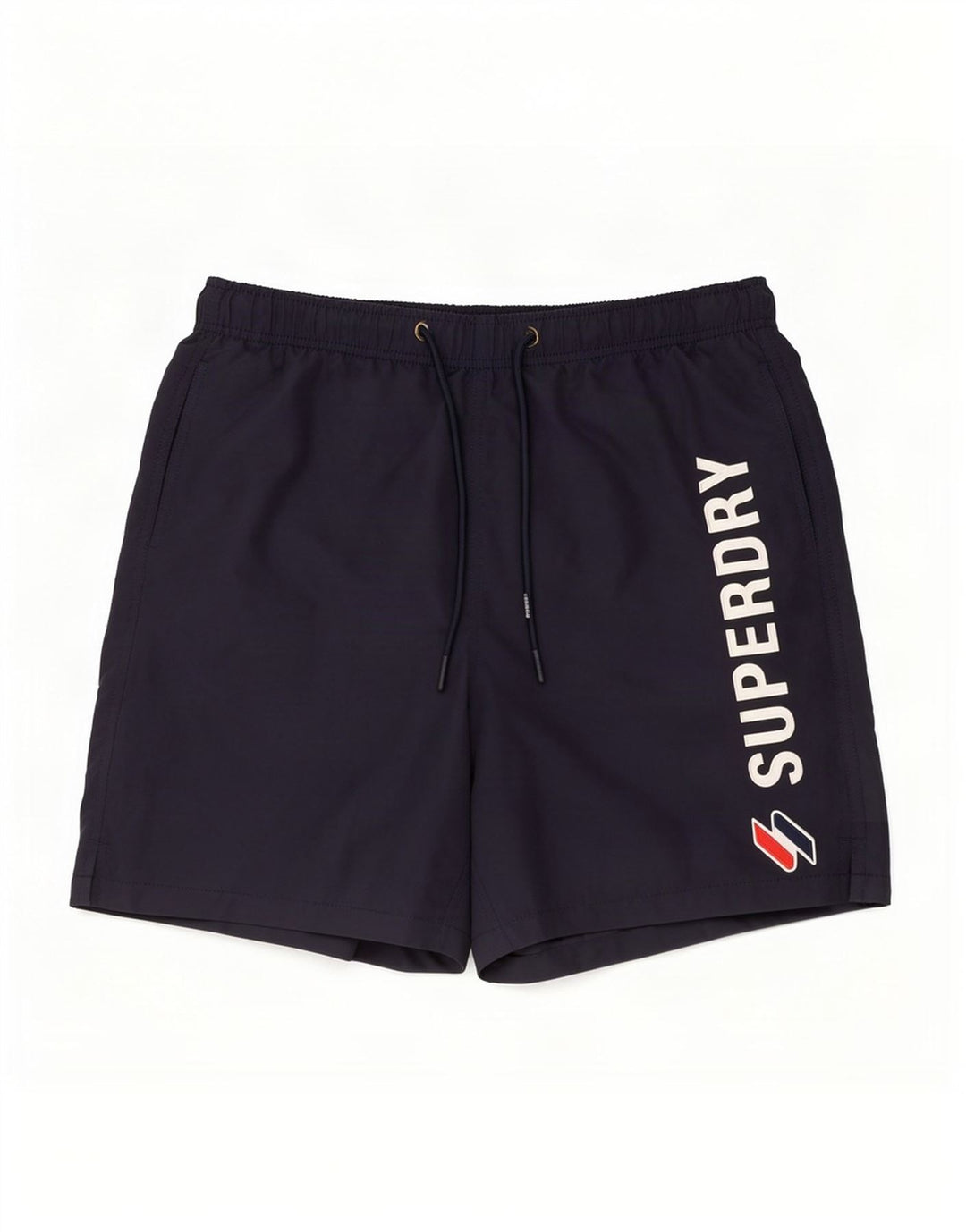 Pantaloncini da bagno grafici da uomo Superdry piccoli in poliestere blu navy