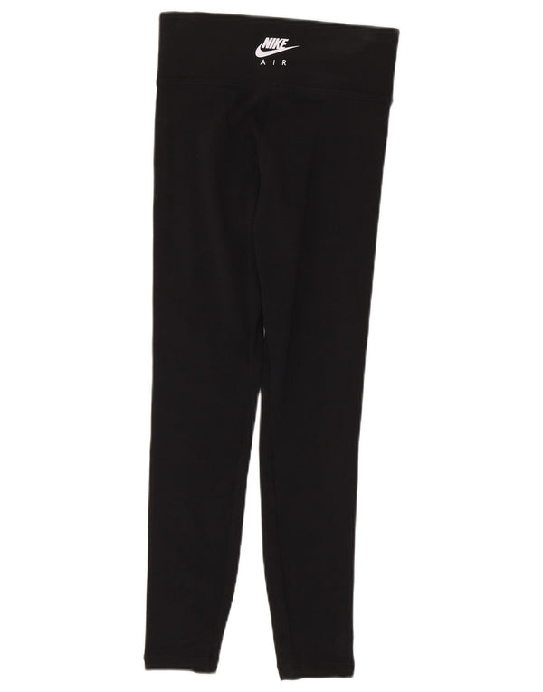 Leggings grafici da donna Nike UK 6 XS cotone nero