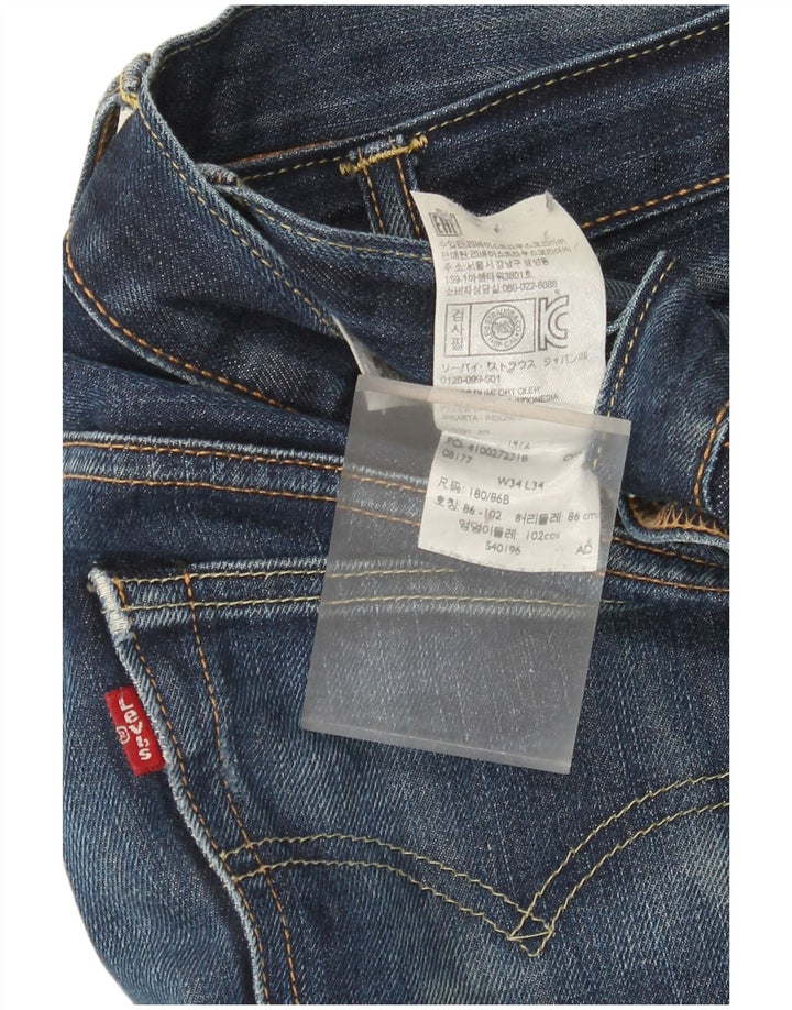Jeans dritti da uomo Levi's W34 L30 Blu