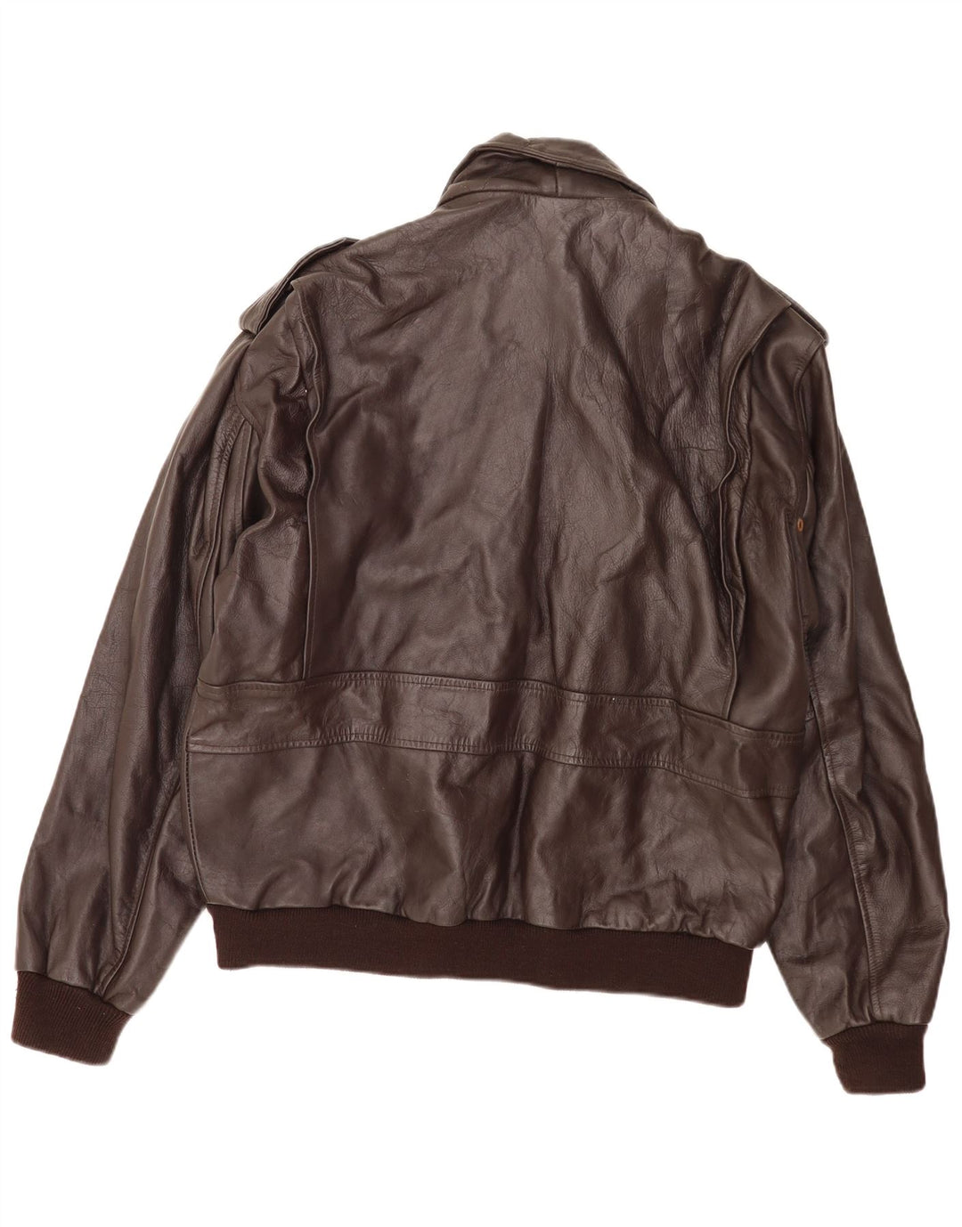 Bomb Boogie Giacca da aviatore da volo in pelle da uomo UK 42 XL Marrone