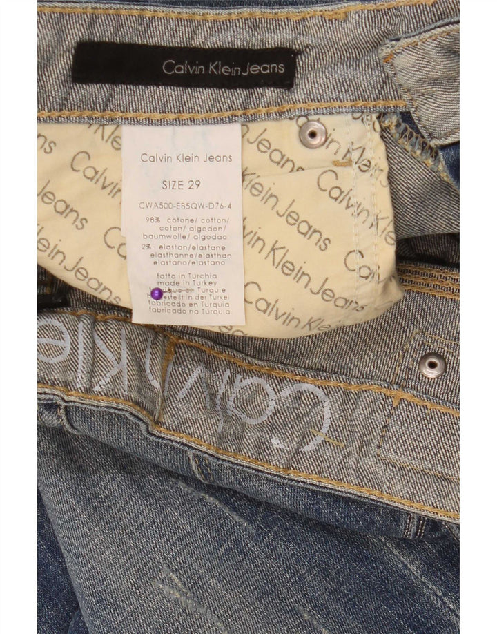 Jeans slim da donna Calvin Klein W29 L34 cotone blu