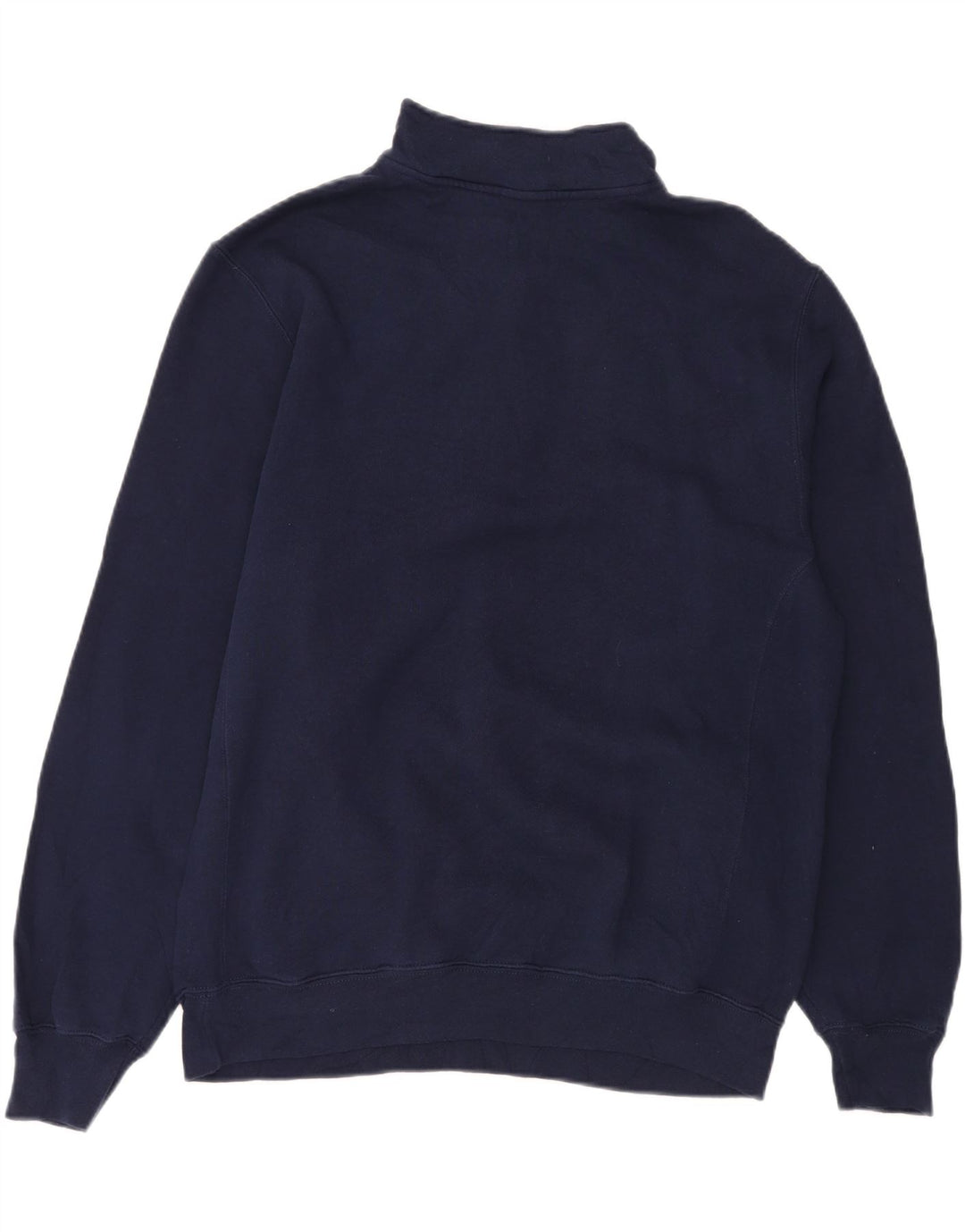 RUSSELL ATHLETIC Felpa da uomo con collo con zip, maglione grande, cotone blu navy