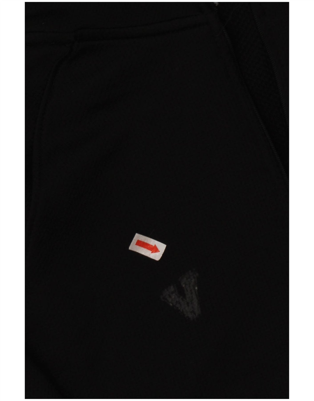 Russell Athletic Top da uomo con zip e collo a maniche lunghe in poliestere nero medio